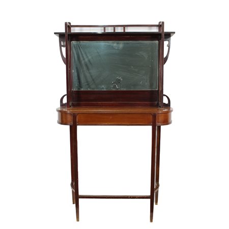 CONSOLLE CON ALZATA A SPECCHIO