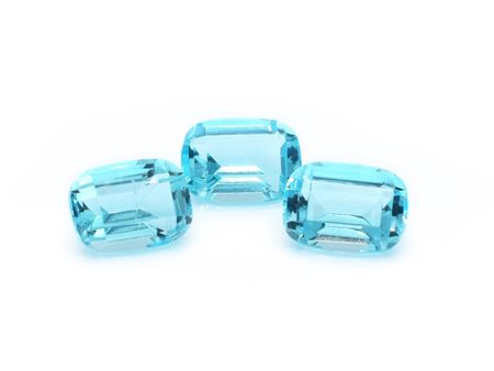 Lotto di topazi blu, taglio misto