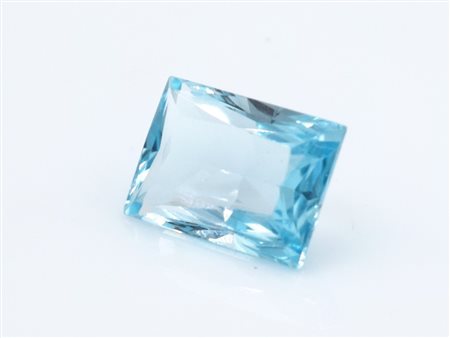 Lotto di topazi blu, forma rettangolare