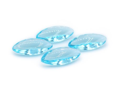 Lotto di topazi blu, taglio Marquise, misure 14.5x31.5