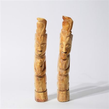 Two African bone figures