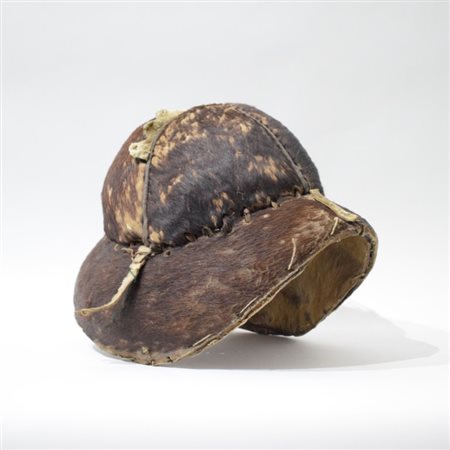 Ceremonial hardened leather helmet