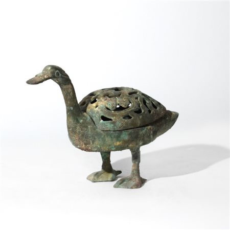 A Chinese bronze censer