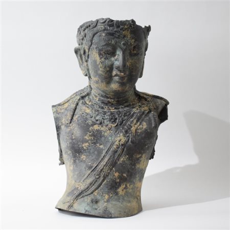 A Chinese bronze Buddha torso
