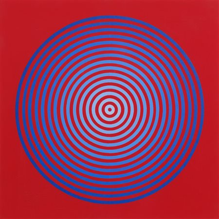 MARINA APOLLONIO
Gradazione 15 blu/bianco su rosso, 1971