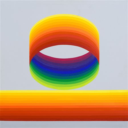 JOEL STEIN
Cylindre et plan en progression chromatique, 1976