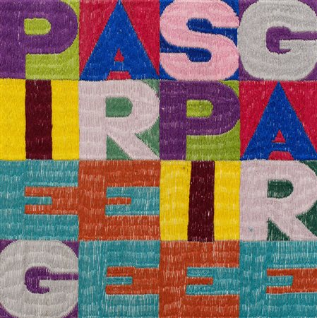 ALIGHIERO BOETTI
Piegare e spiegare, 1990