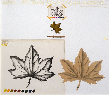 CONCETTO POZZATI
Une et trois feuilles "au naturel", 1974