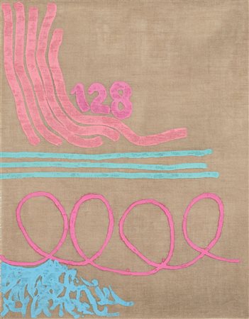 GIORGIO GRIFFA
Tre linee con arabesco 128, 1991