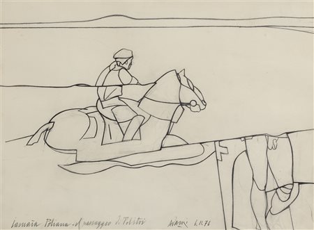 VALERIO ADAMI
Jasnaja Poljana - il paesaggio L. Tolstoj, 1976