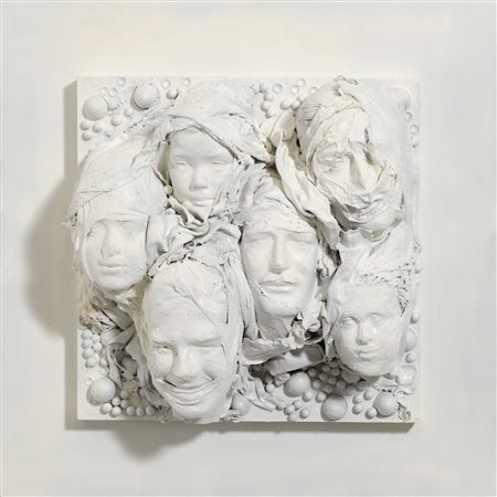 PAUL VAN HOEYDONCK 
Tetes d'homo spatiens, 1964