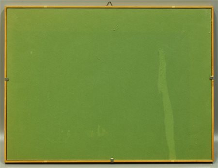 CORNICE IN LEGNO completa di vetro cm 32,5x43,5 , luce cm 31,5x42,5 Lievi...