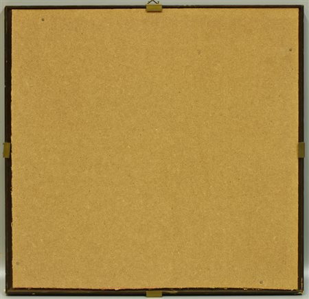 CORNICE IN LEGNO completa di supporto in masonite , cm 45,5x45,5 , luce cm...