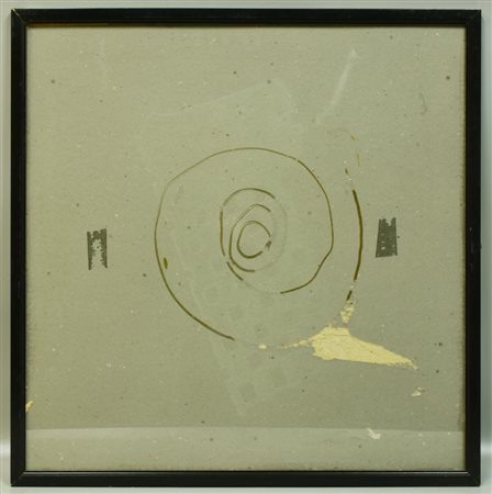 CORNICE IN LEGNO completa di vetro cm 63,5x63,5 , luce cm 59x59 Lievi difetti