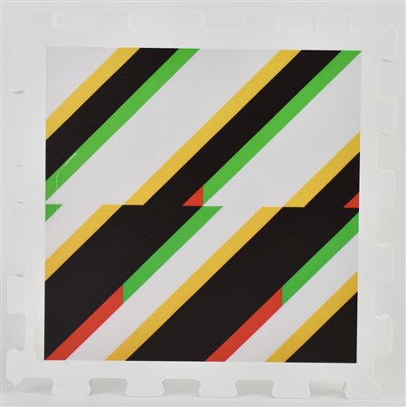 Jeffrey Steele SINTAGMA stampa UV su FX high quality bianco, cm 21x21x1,3;...