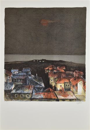 Giovanni Cappelli SENZA TITOLO, 1979 litografia, cm 70x50; es. 38/100 firma,...