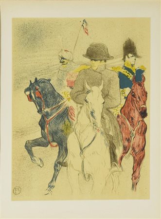 Da Toulouse Lautrec SENZA TITOLO litografia, cm 31,5x23 sigla in lastra