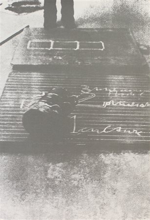 Beuys Joseph Senza titolo litografia su carta, cm. 100x70, es.XXVII/XXX...