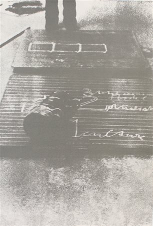 Beuys Joseph Senza titolo litografia su carta, cm. 100x70, es.XXVIII/XXX...