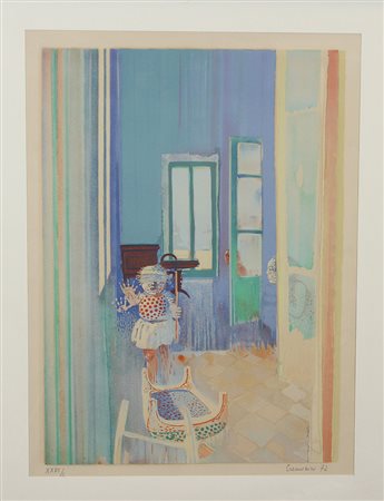 Cremonini Leonardo Senza titolo, 1972 litografia su carta, cm. 69x49, es....