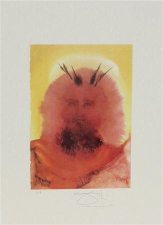 Dalì Salvador Senza titolo litografia su carta, cm. 45x32, es. E.A. firmata...