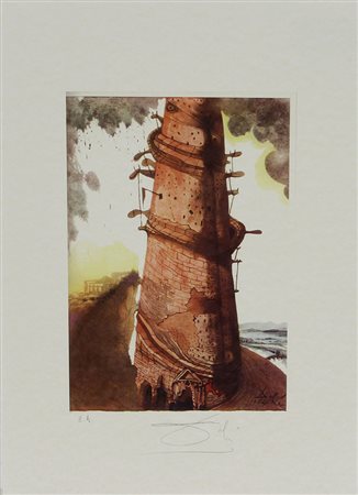 Dalì Salvador Senza titolo litografia su carta, cm. 45x32, es. E.A. firmata...