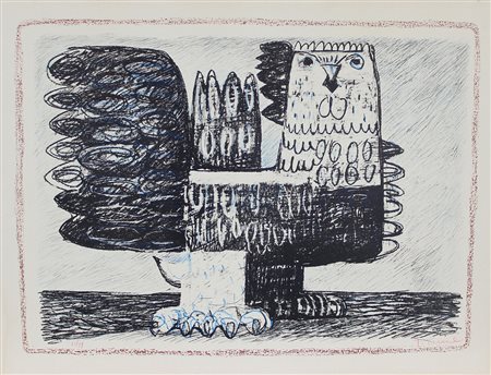 Fiume Salvatore Senza titolo litografia su carta, cm. 62x81,5, es. 31/99...