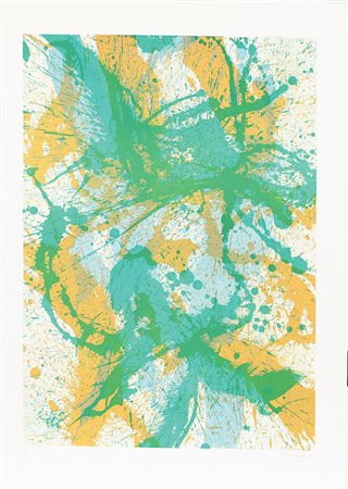 Scialoja Toti Senza titolo, 1995 litografia su carta, cm. 76x56, es. B/Z...