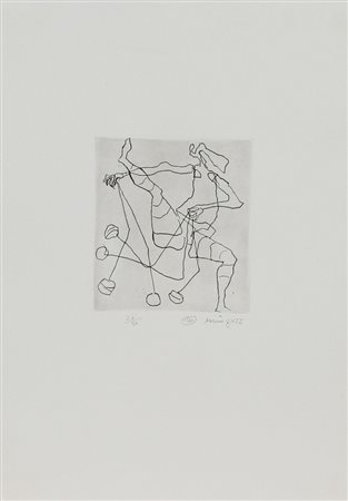 Minguzzi Luciano Senza titolo incisione su carta, cm. 45,5x35,5 (lastra cm....