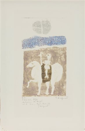 Coignard James Senza titolo, 1969 incisione calcografia su carta, cm. 51x33...