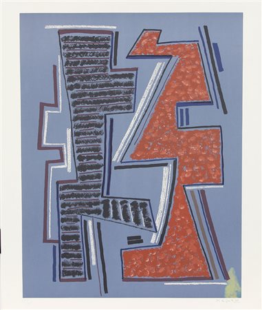 Magnelli Alberto Senza titolo litografia su carta, cm. 71x60, es. 15/75...