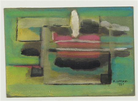 Lazzari Bice Senza titolo, 1950 tempera su cartoncino, cm. 14x20 firmata e...