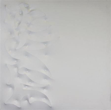 Amadio Giuseppe Duana estroflessione su tela, cm. 80x80 firmata e intitolata...