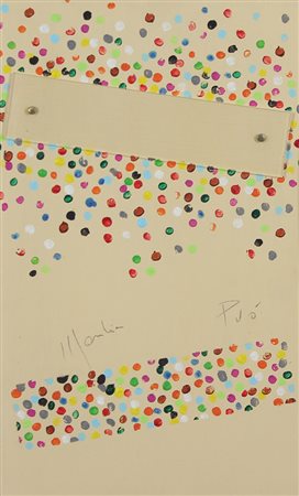 Mondino Aldo Mondino Può plexiglass e olio su cartoncino, cm. 55x35 firmato e...