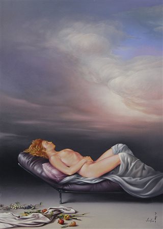 Fodaro Carmelo Tarda Estate olio su tela, cm. 70x50 firmato in basso a destra...