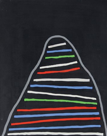 De Poli Fabio Montagna, (1982) acrilici su tela, cm. 45x35 firmato e...