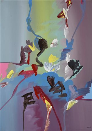 Nicola Naimo SENZA TITOLO, 1977 olio su tela, cm 70x50 firma sul retro: firma...