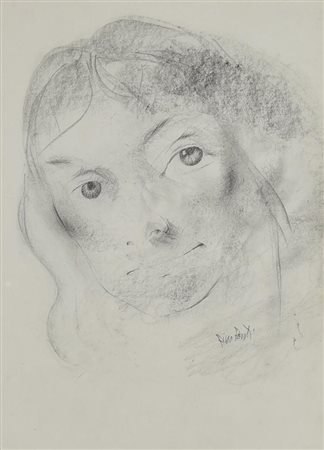 Pino Ponti SENZA TITOLO grafite su carta, cm 33x24 firma