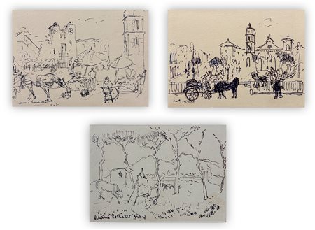 MARIO CORTIELLO (1907-1982) - Lotto unico composto da 3 opere