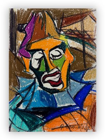 ARMANDO CUNIOLO (1900-1955) - Pagliaccio, 1947
