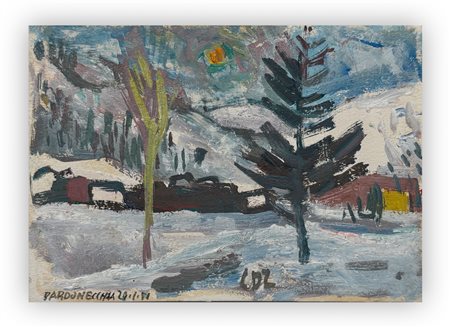 CARLO DALLA ZORZA (1903-1978) - Bardonecchia, 1951