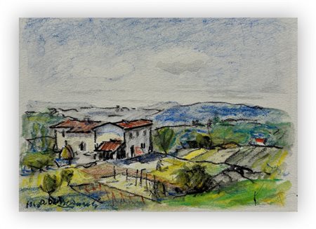 DOMENICO DE BERNARDI (1892-1963) - Campagna Varesina, 1948
