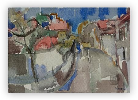 GIUSEPPE AJMONE (1923-2005) - Paesaggio, 1948