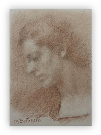 MARIO BETTINELLI (1880-1953) - Testa di donna, 1948