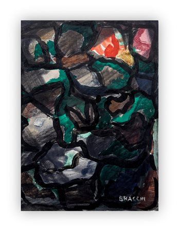 LUIGI BRACCHI (1892-1978) - Fiori, anni '40