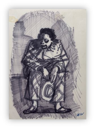 ALIGI SASSU (1912-2000) - Arlecchino