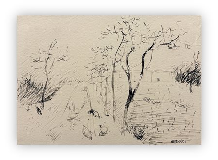 RENATO VERNIZZI (1904-1972)  - Paesaggio, 1947