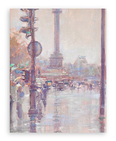 GIULIO CISARI (1892-1979) - Parigi. Place République, 1959