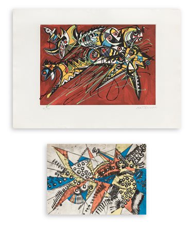 UMBERTO MASTROIANNI (1910-1998) - Lotto unico composto da 2 opere grafiche