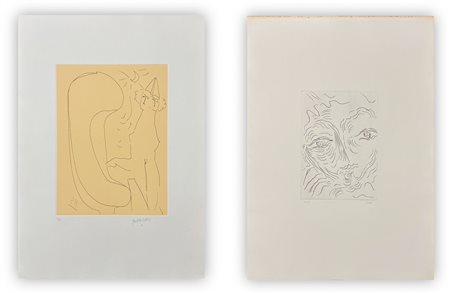 AUTORI VARI (MONACHESI E GUIDI) - Lotto unico composto da 2 opere grafiche